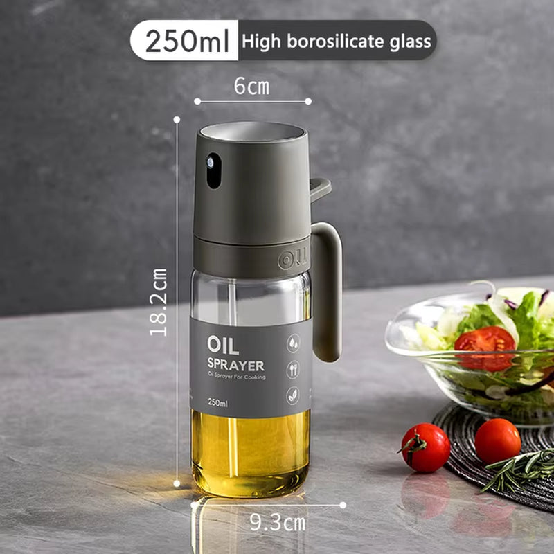 Pulverizador aceite vidrio 250ml borosilicato anti-goteo cocina airfryer