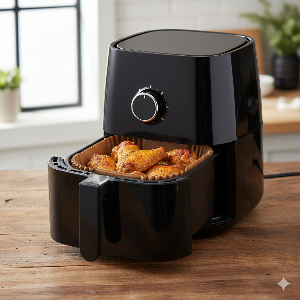 Air fryer paper 20cm non-stick square eco-friendly XL