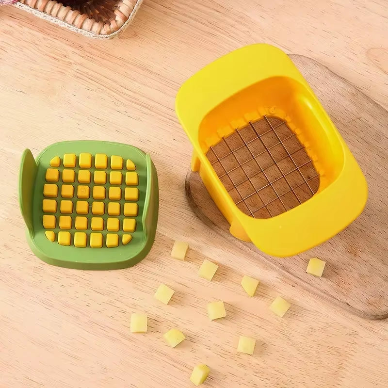 Cortador patatas multifuncional cocina acero inoxidable manual compacto