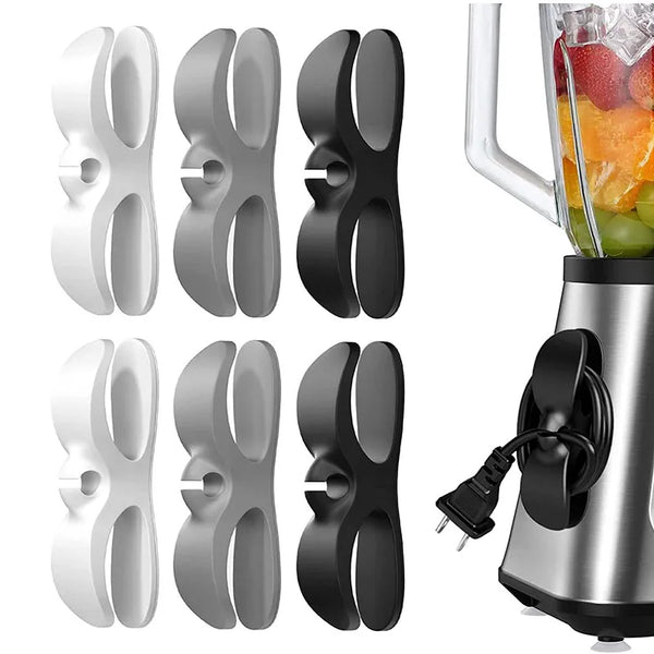 Organizador cables silicona pack 4 universal cocina adhesivo sin enredos