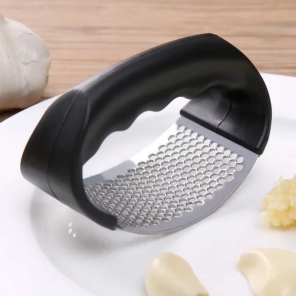 Prensa de Ajos Manual Acero Inoxidable – Gadget Ergonómico y Multifunción