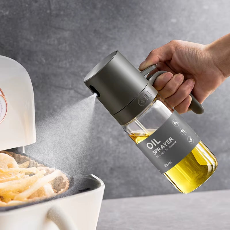Pulverizador aceite vidrio 250ml borosilicato anti-goteo cocina airfryer
