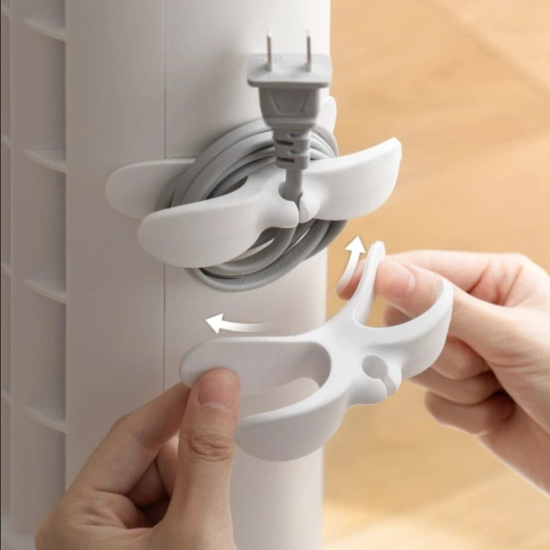 Organizador cables silicona pack 4 universal cocina adhesivo sin enredos