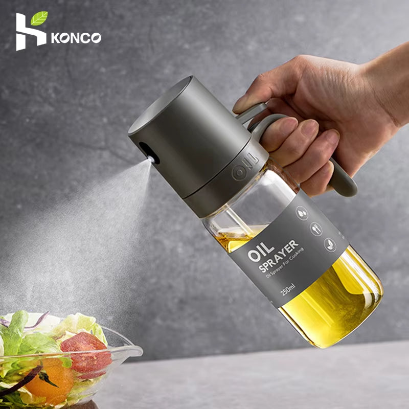 Pulverizador aceite vidrio 250ml borosilicato anti-goteo cocina airfryer