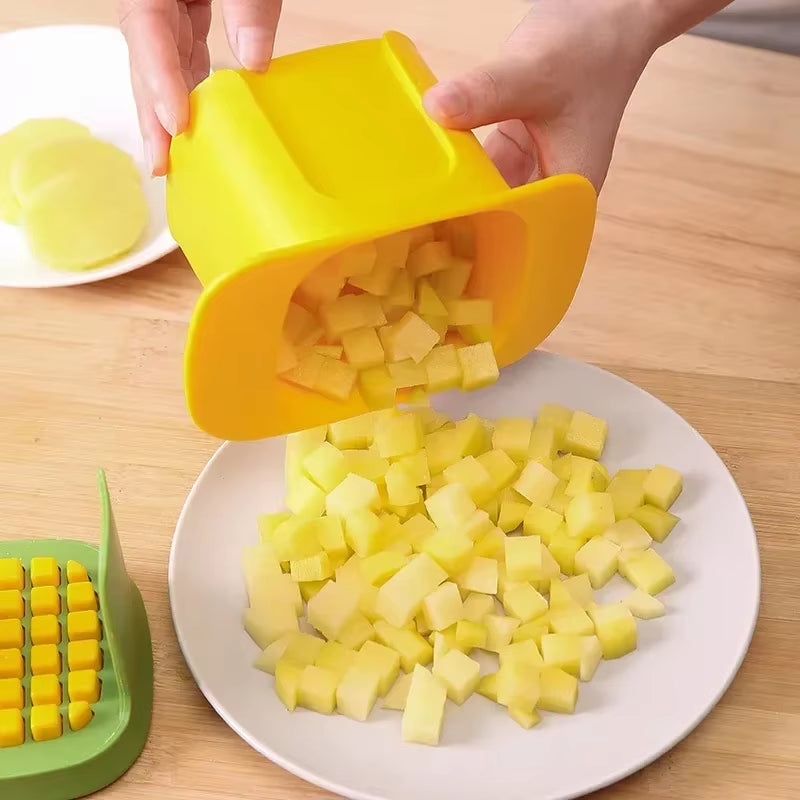 Cortador patatas multifuncional cocina acero inoxidable manual compacto
